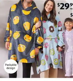 ALDI Adult's Packable snuggle hoodie offer