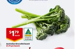 ALDI Australian Broccolini bunch offer