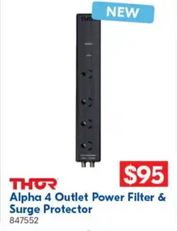 Alpha 4 Outlet Power Filter & Surge Protector