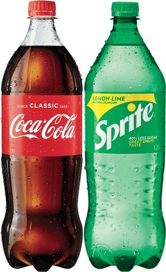 IGA Coca Cola, Sprite or Fanta 1.25 Litre Selected Varieties offer