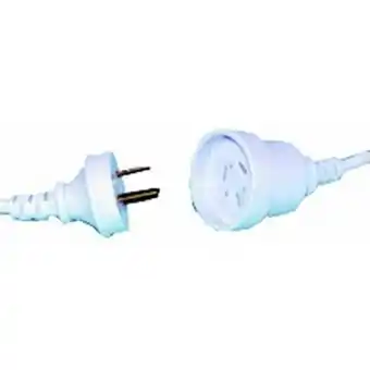 Mains extension leads - white