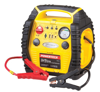 Jaycar Electronics 12v jump starter with air compressor offer