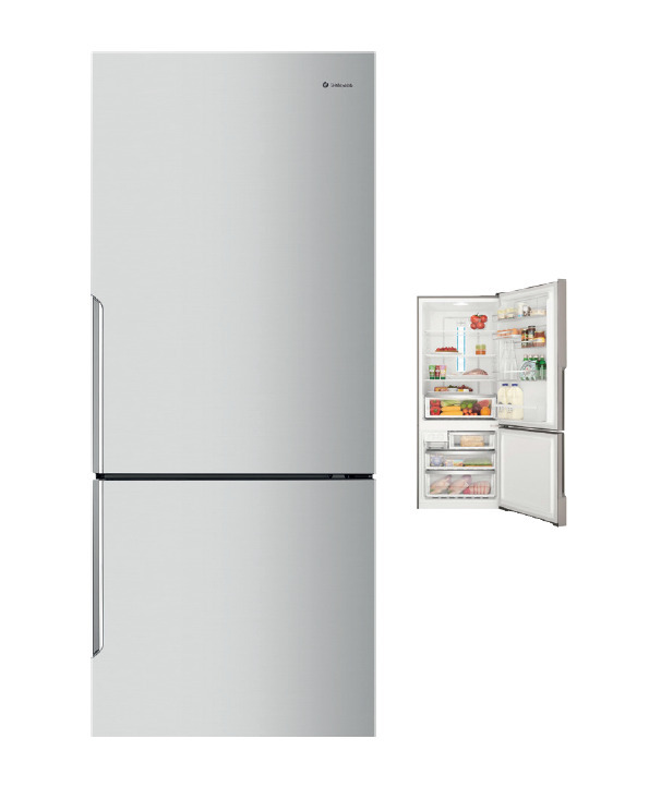 Westinghouse 425l stainless bottom mount fridge offer at BiRite