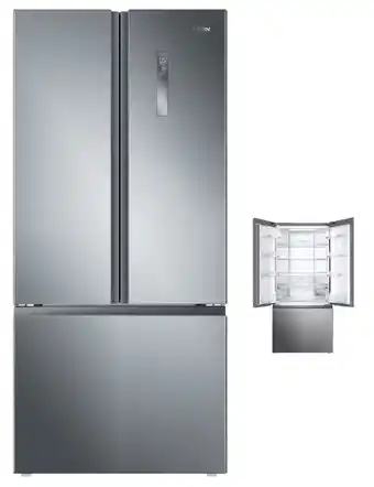 Bi-Rite Haier 493l satin silver french door refrigerator offer