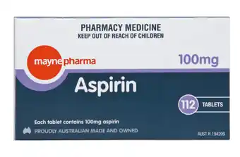 Pharmacy Direct Mayne aspirin 100mg 112 tablets offer