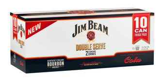 Liquorland Jim beam white double serve 6.7% can 375ml (10pk) offer