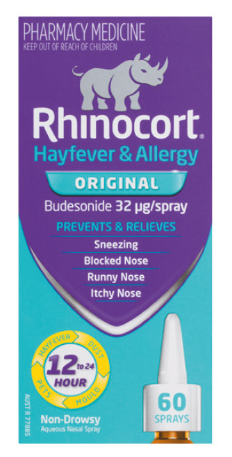 Pharmacy Direct Rhinocort hayfever & allergy nasal spray 32mcg 60 dose offer