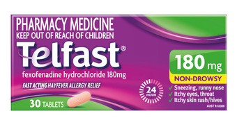 Telfast 180mg 30 tablets
