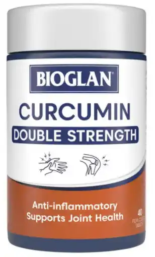 Bioglan curcumin double strength 1200mg 40 tablets