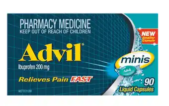 Advil minis 90 liquid capsules