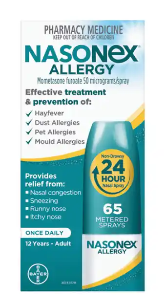 Nasonex allergy nasal spray 65 dose