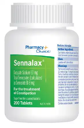 Pharmacy choice sennelax 200 tablets