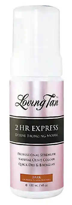 Loving tan 2hr express deluxe bronzing mousse dark 120ml