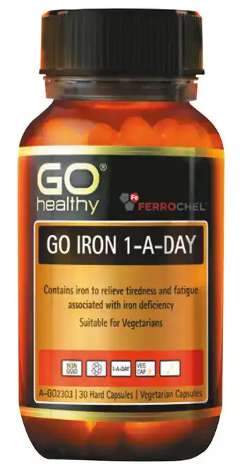 Go healthy iron 1-a-day 30 vege cap