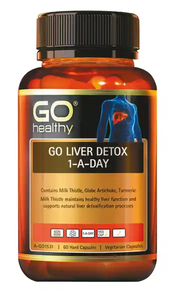 Go healthy liver detox 1-a-day 60 vege caps