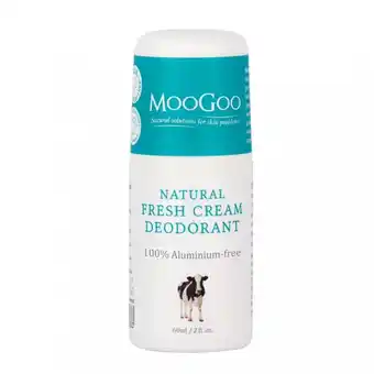 Moogoo fresh cream deodorant lemon myrtle 60ml
