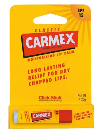 Carmex moisturising lip balm stick 4.25g
