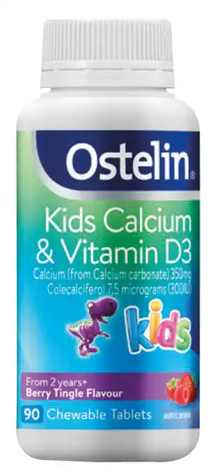 Ostelin vit d & calcium kids chewable x 90
