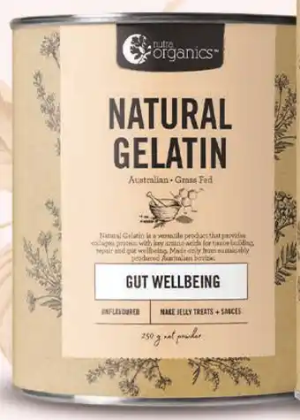 Pharmacy Direct Nutra organics natural gelatin 250g offer