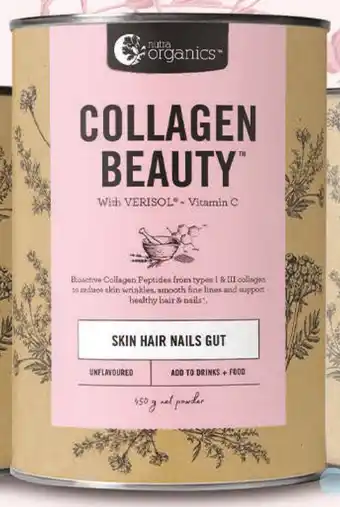 Nutra organics collagen beauty 450g