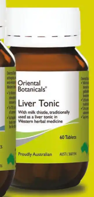 Pharmacy Direct Oriental botanicals liver tonic 60 tablets offer