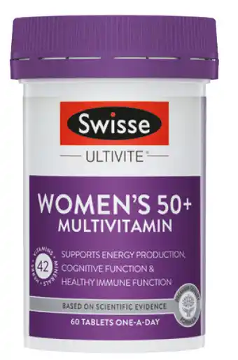 Pharmacy Direct Swisse women's ultivite 50+ 60 tablets offer
