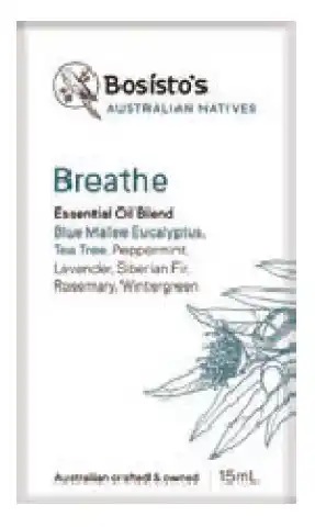 Bosisto's australian natives breathe essential oil blend 15ml