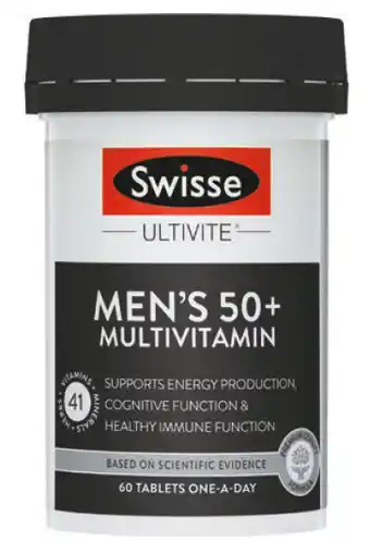 Pharmacy Direct Swisse men's ultivite 50+ 60 tablets offer