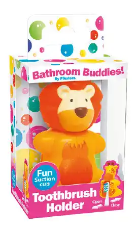 Bathroom buddies toothbrush holder lion