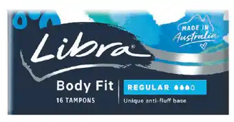 Pharmacy Direct Libra body fit regular tampons 16 pack offer