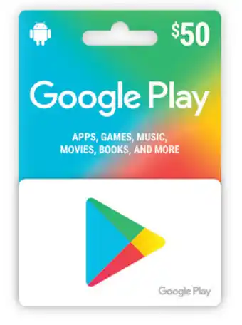 Google play $50 gift card