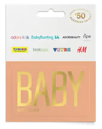 Gift cards for baby