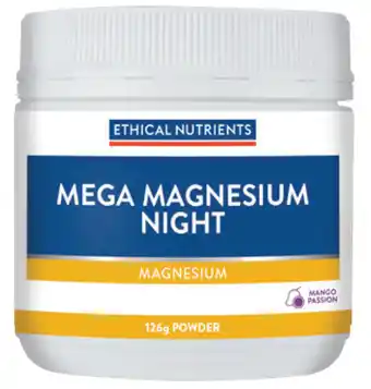 Ethical nutrients megazorb mega magnesium night mango passion 126g