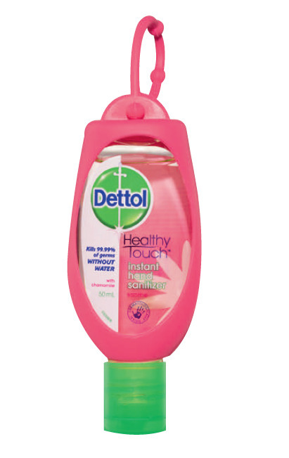 Chempro Dettol instant hand sanitiser refresh pink 50ml with clip offer