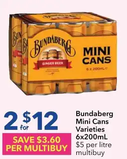 Ritchies Bundaberg Mini Cans offer