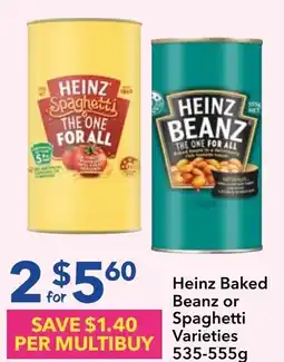 Ritchies Heinz Baked Beanz or Spaghetti offer