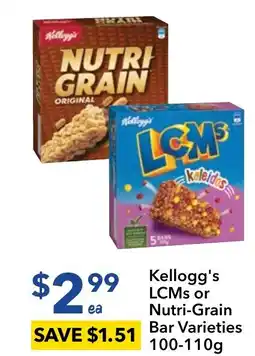 Ritchies Kellogg's LCMs or Nutri-Grain Bar offer