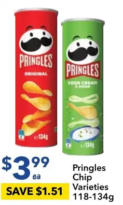 Ritchies Pringles Chip Varieties offer