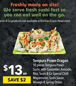 Ritchies Tempura Prawn Dragon offer
