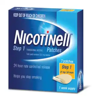 Nicotinell 24hr patch 21mg (step 1) 7 patches