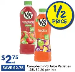 Ritchies Campbell's V8 Juice offer