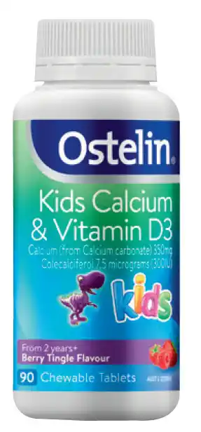 Chempro Ostelin kids calcium & vitamin d3 chewable 90 tablets offer
