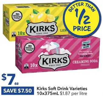 Ritchies Kirks Soft Drink Varieties offer