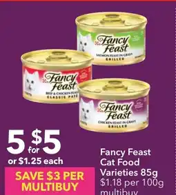 Ritchies Fancy Feast Cat Food Varieties offer
