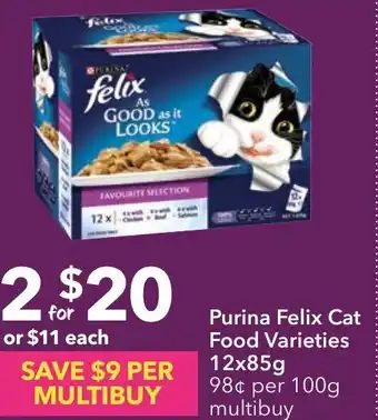 Ritchies Purina Felix Cat Food offer