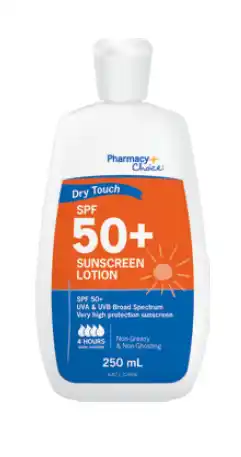 Chempro Pharmacy choice dry touch sunscreen spf 50+ 250ml offer