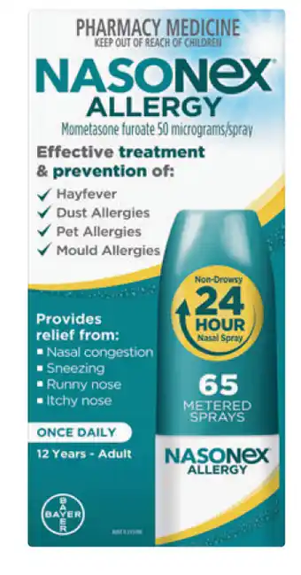 Chempro Nasonex allergy nasal spray 65 dose offer