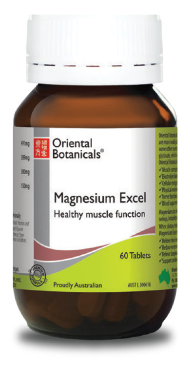 Chempro Oriental botanicals magnesium excel 60 tablets offer