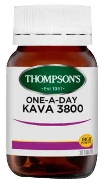 Thompson’s one-a-day kava 3800mg 30 tablets