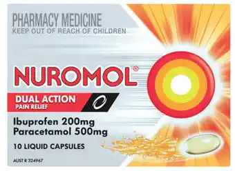 Chempro Nuromol dual action 10 liquid capsules offer